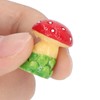 30pcs Dollhouse Mushroom Figurine Cute DIY Resin Micro Landscape Garden