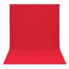 Easy-Going 5Wx7L ft Red Background Muslin Backdrop, Photo Studio, Collapsible