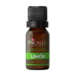 Aceite Esencial de Limón 100% Puro | Citrus aurantifolia | 10 ml | Aromaterapia y Uso Cosmético con Dilución | PACALLI