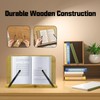 Book Stand for Reading,Wooden Book Holders for Reading Hands Free,Adjustable