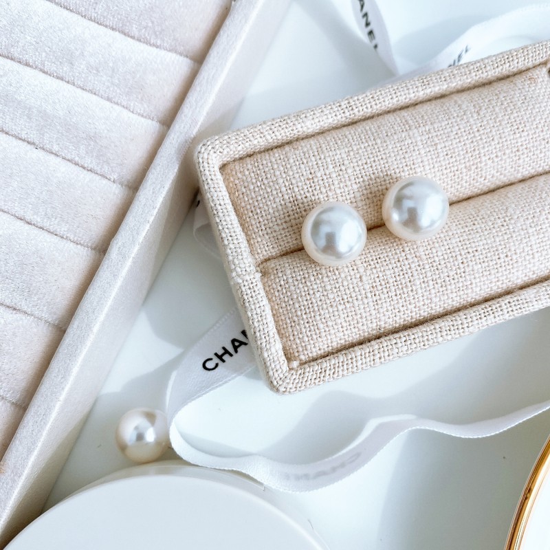 Silver 925 Classic Pearl Earrings 6mm 8mm 10mm 12mm Hanbok