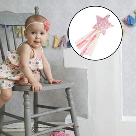 Princess Wand Princess Star Wall Glitter Fairy Wall Magic Christmas Wall Magic Glitter Star Wall for Birthday Parties for Girls Costume Party Prop