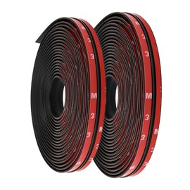 PVOTAWP 2PCS Car Windshield Rubber Seal Strip, Sunroof Seal Windshield Weather Seal, 22 Ft T Shape Automotive Door Sealing Strip Front Rear Windshield Trim Stripping