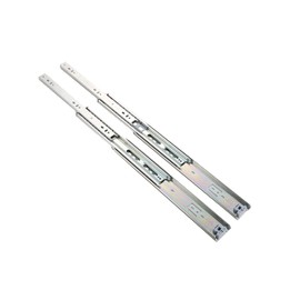 MACHSWON 1 Pair Heavy Industrial Slides 51mm Wide Heavy Duty Slide 300mm 3-Section Mechanical Equipment Slide Rails 12 Inch Galvanized Silver