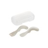 Richell Tri Knob Spoon/Fork (with Case), 1 Piece, 12 Months