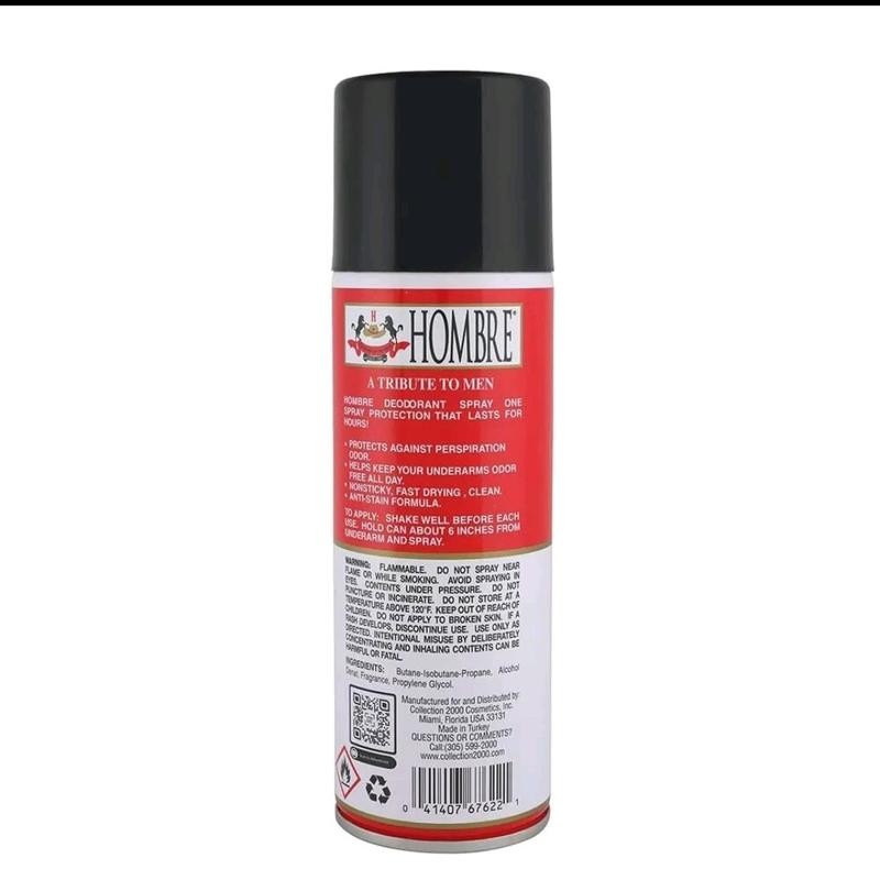 3-pack Hombre ombre Cologne body Spray for unisex - Scent: