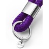 Key pendant with silver metal in maritime design made of