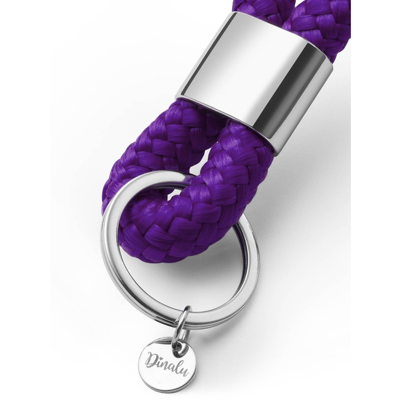 Key pendant with silver metal in maritime design made of