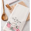 Karma Flora Tea Towel W/Cutting Board Positivity Please