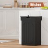 Function Home Trash Can Cabinet, 13 Gallon Kitchen Garbage Can,