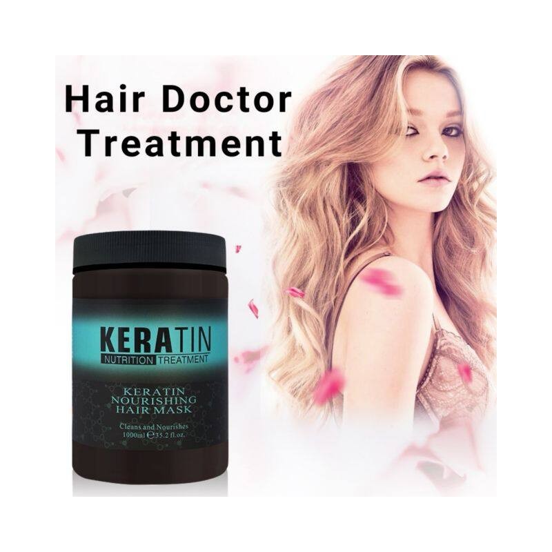 (Keratin Creamy 1L) Keratin Moisturizing & Smoothing Creamy Hair Mask
