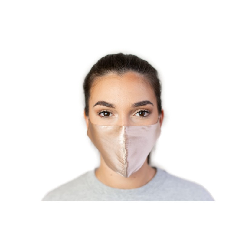 Pack of 2 100% Mulberry Silk Face Masks Nose Wire