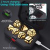 HTPOW Light Up DND Dice Set of 7 USB Rechargeable