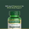 Nature's Bounty Magnesium, Mineral Supplement, Supports Bone and Muscle Health,