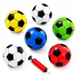 XLTXWD Inflatable Football, Footballs Multipack, Blow Up Football and Pump