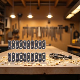 10 Sets Chain Link Repair Preset Straps Chainsaw Chain Joining Links Repair Kit Saw Chain Link Repair Preset Chainsaw Parts and Accessories Replacement Parts (3/7'')