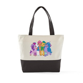 CafePress MLP Winter Group Canvas Tote Top Zipper Closure