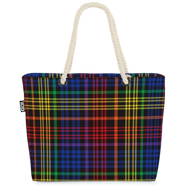 VOID Pride Pattern Rainbow Beach Bag Shopper 58 x 38