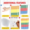 RubiGo - 8mm Sticky Dots 1500/3000 Coloured Dot Stickers, 5