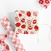 JarThenaAMCS 8 Sheet Strawberry Wrapping Paper -Not Roll- Red Pink