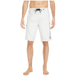 O'NEILL Men's 21 Inch Solid Boardshorts - Water Resistant Swim Trunks for Men with Quick Dry Stretch Fabric and Pockets,Fog-33