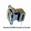 SHANFEILU HDMI Right Angle D Type Panel Mount Adapter Connector