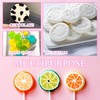 2Pcs Silicone Hard Candy Chocolate Molds, Round Non-stick Silicone Lollipop