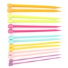 14 Pcs Knitting Needles Multicolour Portable 25cm Sweater Needle Plastic