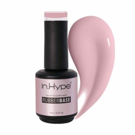 N.HYPE Elastic Rubber Base Coat. UV/LED Curable. Correcting Coating with Enhanced Adhesion. Soak OffÉ (Almond)