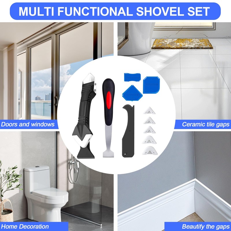 Silicone Caulking Tools - Sealant Finishing Tools Paste Removal Scraper,