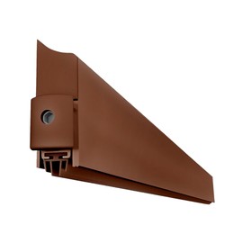 Gedotec Lowerable Floor Seal, Brown, 1 Piece Door Seal Bottom Automatic 13 x 39 mm, Applique, Length 1030 mm, Can Be Shortened, Lowering Seal for Doors, Door Floor Seal, Wind Protection, Anti-Cold