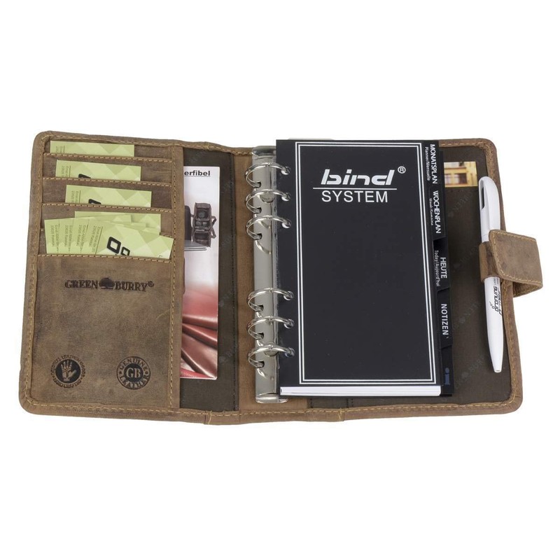 Greenburry A6 Leather Diary (14 x 19.5 cm) Brown Vintage