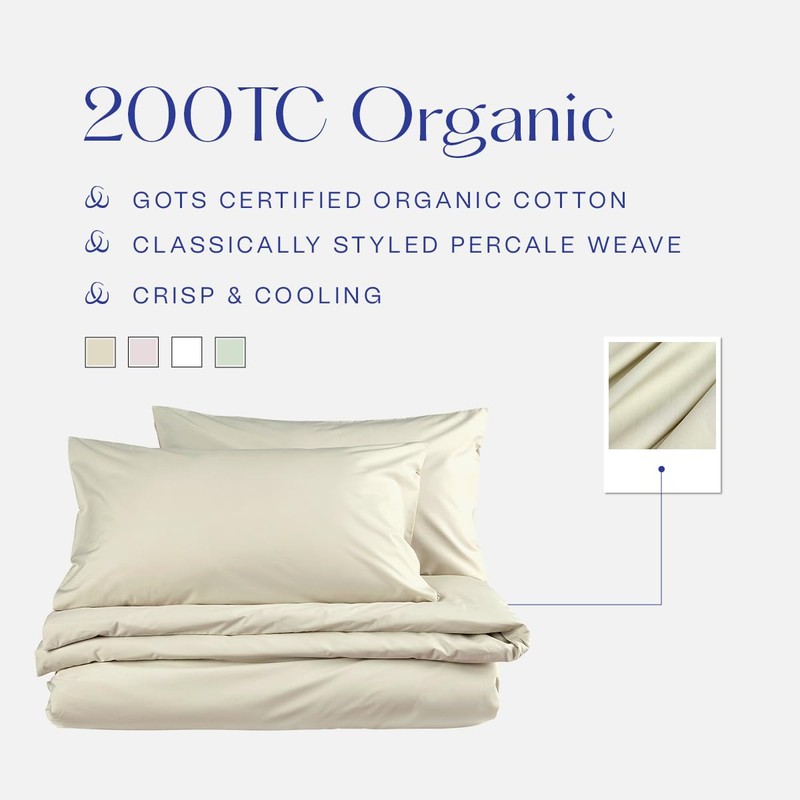 Christy 200TC Organic Single Fitted Sheet | Hazelnut Beige |