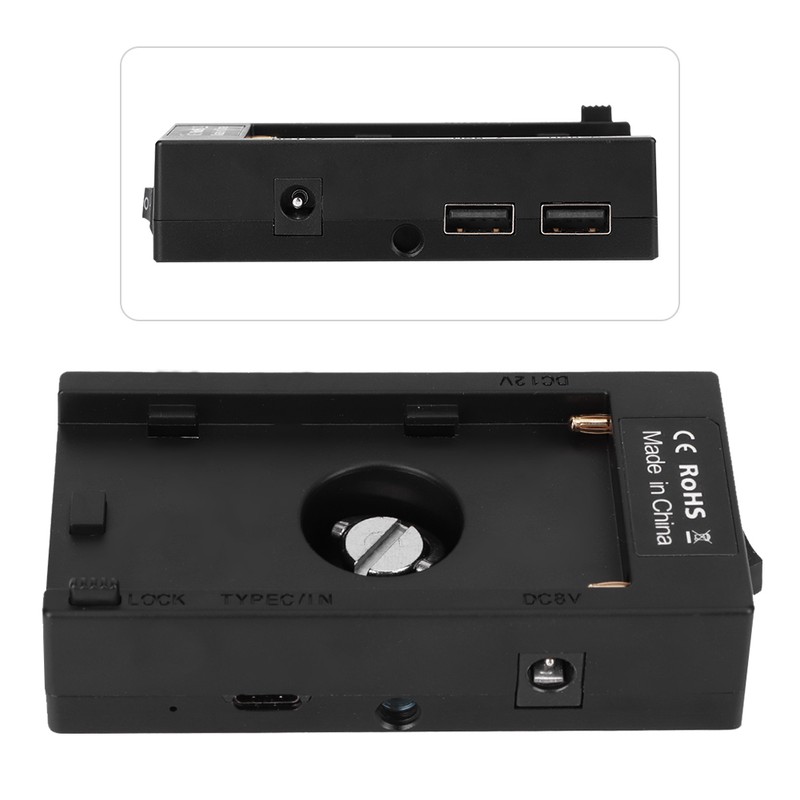 F01AF970 Plastic Alloy Battery Plate Adapter for Monitor Fill Light