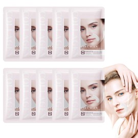 10 Blatt Nasolabialfaltenpflaster Für Frauen, Anti-Falten Patches, Antifalten-Pflaster für das Gesicht, Hautglättendes Gesichtsfaltenpad, Gesichtsfalten Entferner Streifen, 160 Stücke facial mask