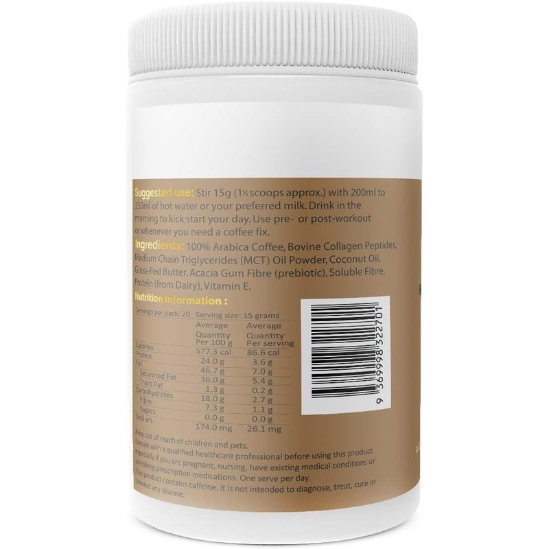 Brain and Brawn Collagen Keto Coffee (With MCT C8 &