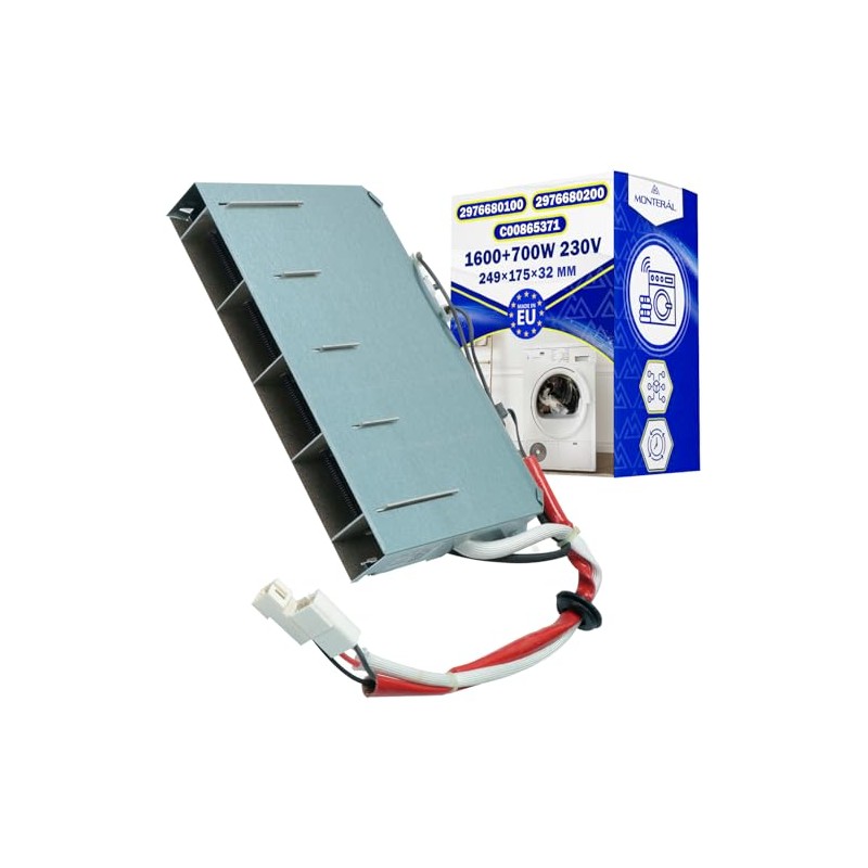1600 + 700 W 230 V mm Tumble Dryer Heater