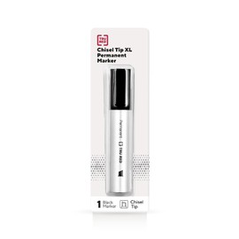 TRU RED Staples TR56933 XL Tank Permanent Marker, Chisel Tip, Black