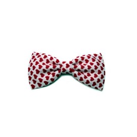 Mini Hair Bow Collection (Large Headband-Kids, Red Hearts)