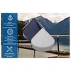 Tapa de pilón estilo cono para muelle marino (negro, 6.5
