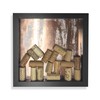 Wine Cork Shadow Box, Farmhouse Glam, Black & Rose Gold,