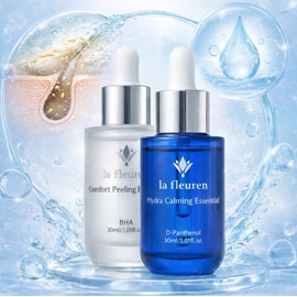 Lafrein Clear n Calming Ampoule Duo (Baha Peeling Ampoule + Panthenol Moisture Soothing Ampoule) / 라프레앙 클리어 n 카밍 앰플 듀오 ( 바하 필링 앰플 + 판테놀 수분 진정 앰플 )