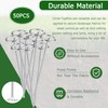 Landscape Fabric Staples Stakes Pins,50PCS 6 Inch Circle Top Garden