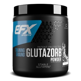 EFX Sports Training Ground Glutazorb Powder | Highly Concentrated, pH Correct Glutamine Supplement | Digestion & Immune Support | 140 Servings (Unflavored)