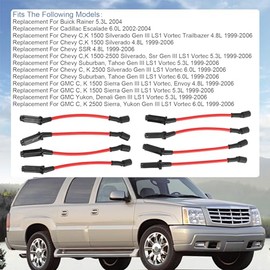 JDMSPEED - Juego de cables de bujía de rendimiento de 10.5 mm para Chevy GMC LS1 Vortec 4.8L 5.3L 6.0L 1999-2006
