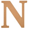 Plaid Unfinished Wood Letter, 8" Wooden Surface Perfect for DIY