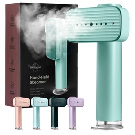 Portable Steamer for Clothes, Travel Garment Steamer for Fabric Wrinkles Remover with Heat-Resistant Glove, 18s Fast Heat-up, 90ml Water Tank, 1200W | Hand Steamer for Home, Office and Travel