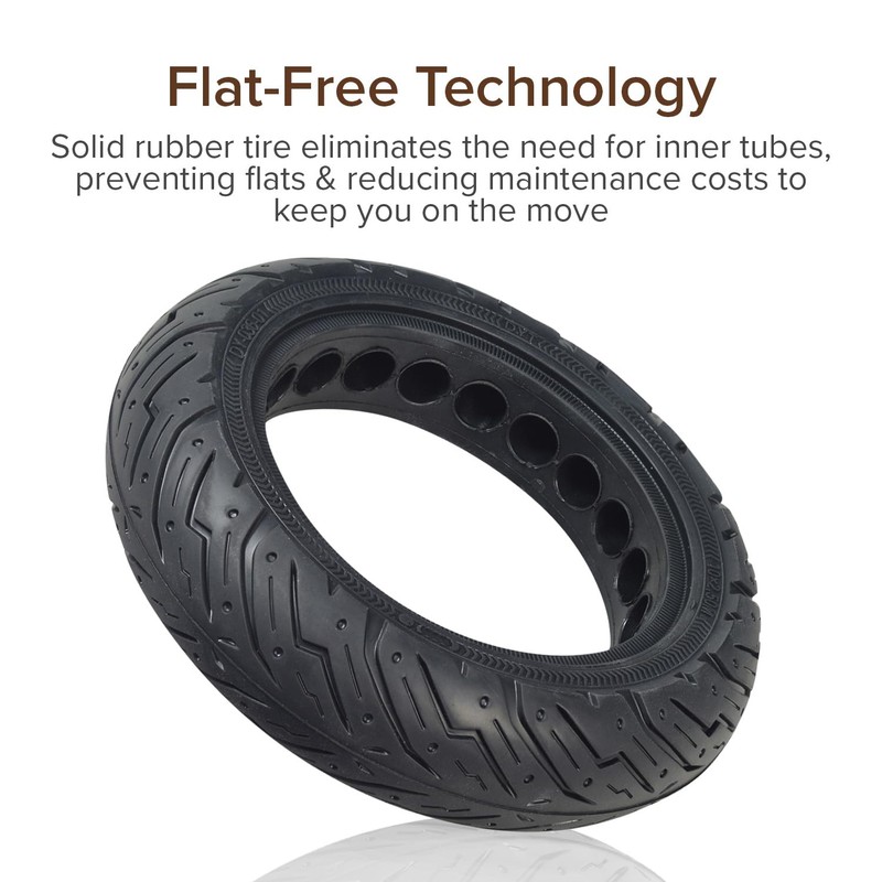 AlveyTech Solid Rubber 10" x 2.50" Honeycomb Tire - Fits