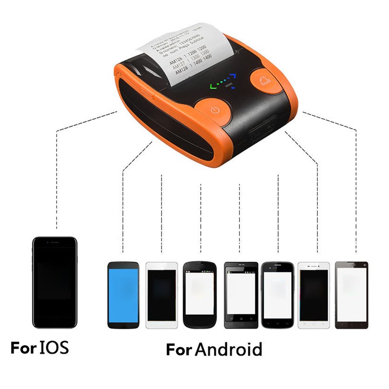 Bluetooth Receipt Printer Portable Mini Thermal Bill POS Pocket Ticket
