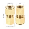 sourcing map Compression Tube Fitting G1/4 Female Thread x 10mm